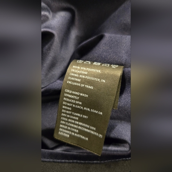 BARDOT Kristen Peplum Fit & Flare Midi Blue Dress size XS - Picture 12 of 14